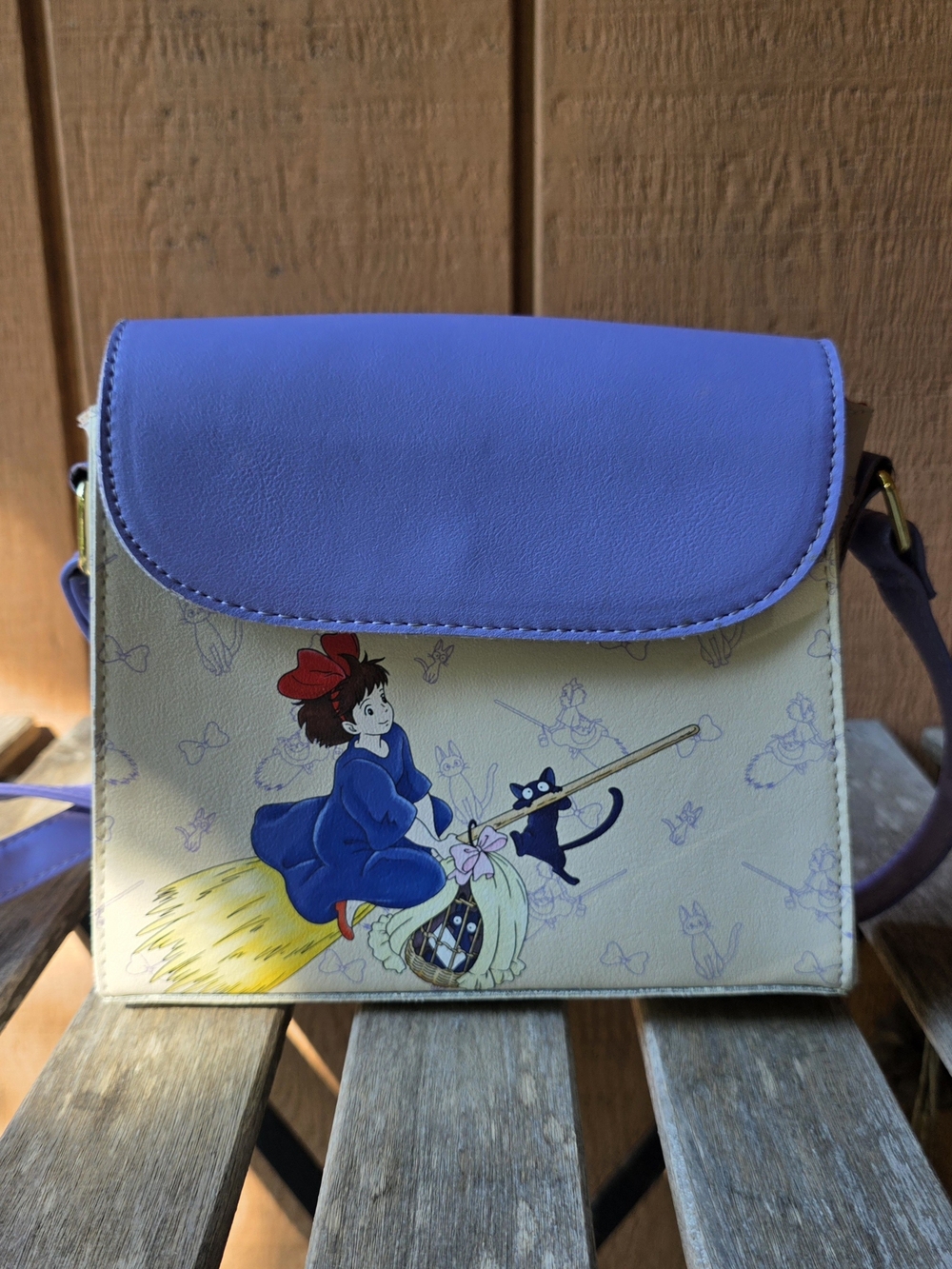 Her Universe Kiki's Delivery Service Blue & White Crossbody Bag